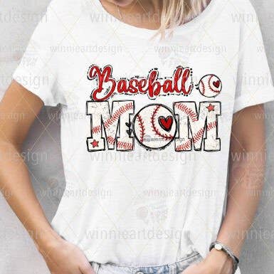 Baseball Mom tee for wholesale by The Muddy Magnolia Boutique
