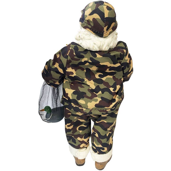 Santa’s Workshop Inc. - Wholesale Christmas Decoration - 10" Duck Hunter Santa4