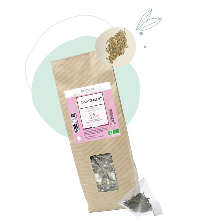 L'Allaitement bio sachets pyramide x 100 vrac pour la vente par Nat&Plantes