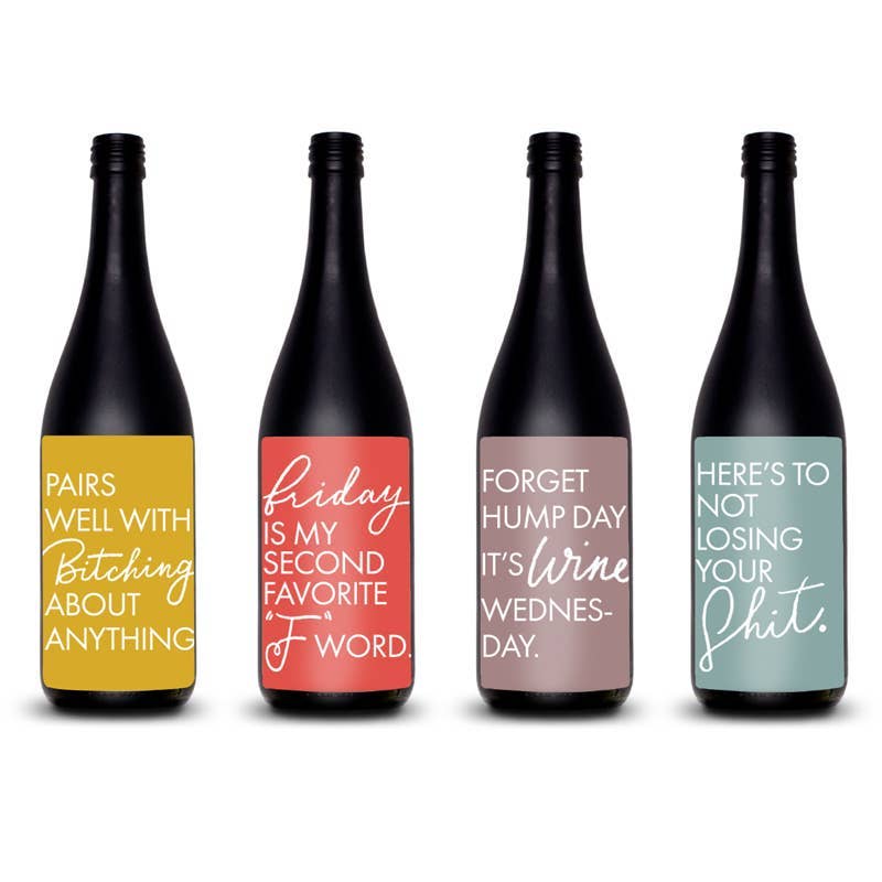 9th Letter Press - Wholesale Sticker - Honest Wine Label Sticker Set3