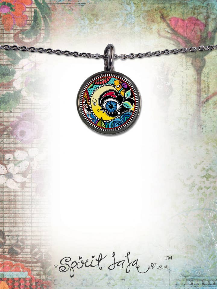 Hemelse Maan Cirkelvormige Hanger voor wholesale door SPIRIT LALA LLC