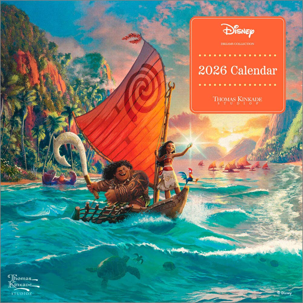 BrownTrout Publishers - Wholesale Calendar - Disney Dreams Collection by Thomas Kinkade Studios 2026 Mini Wall Calendar0