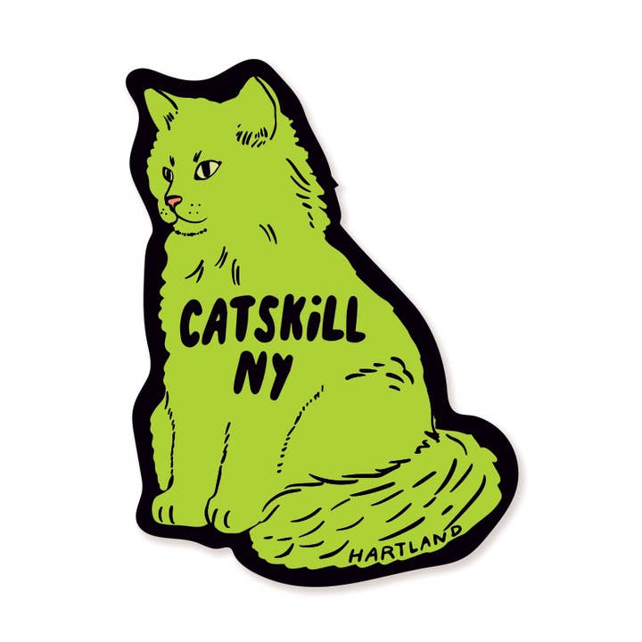 Sticker / Catskill NY Cats for wholesale by Hartland Cards