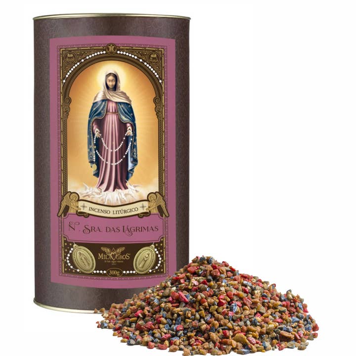 Encens en résine Milagros Notre-Dame des Larmes (Nossa Senhora das Lágrimas) - 0,3-17,6 oz pour la vente par Clero USA