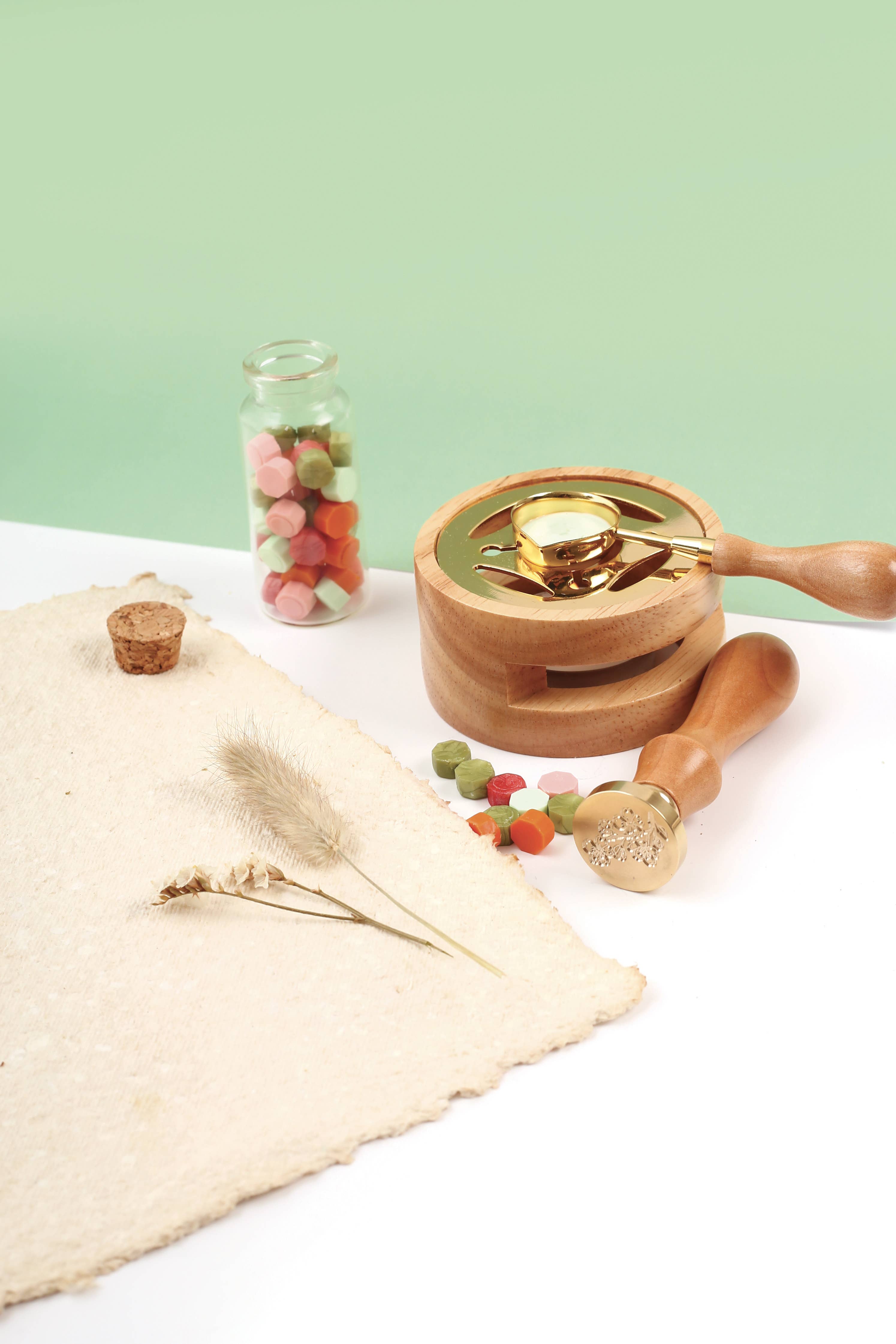 Graine Créative – wholesale Återförsäljarskyltning – Kit för blomformad sigill och förseglingsvax7