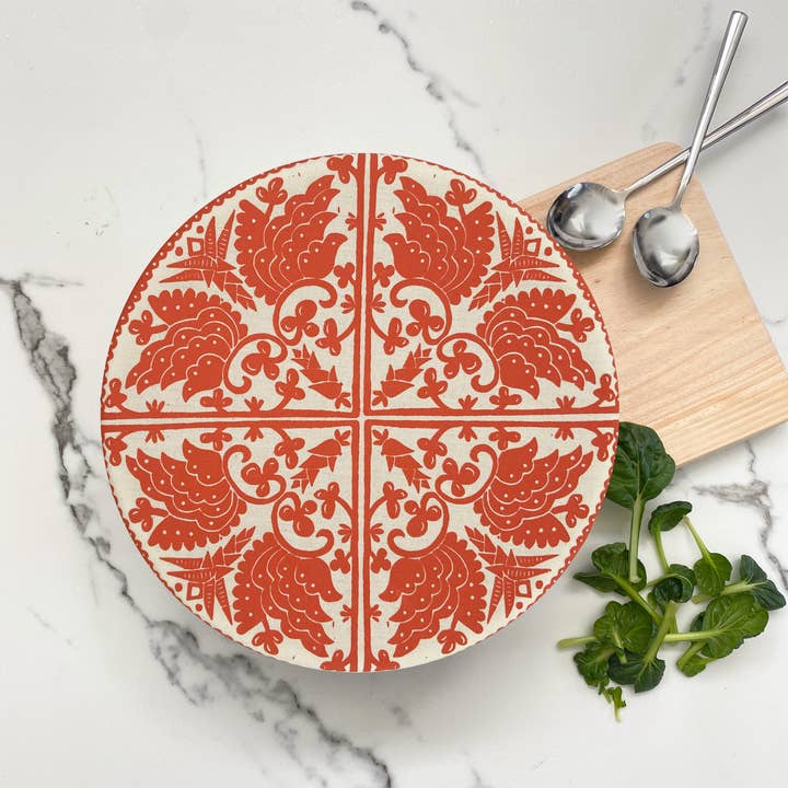 Couvre-plat à grand imprimé Madiba | Housse pour saladier pour la vente par Spaza Home UK