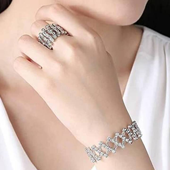 2 IN 1 MAGIC RETRACTABLE RING BRACELET (ADJUSTABLE) for wholesale by Ashlen