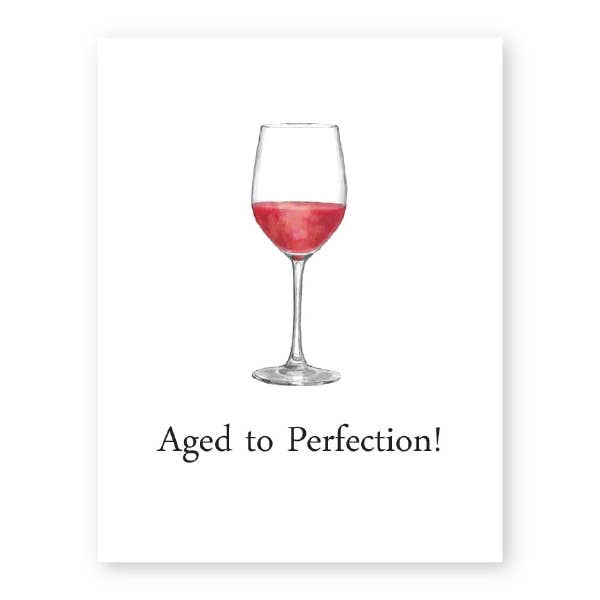 Donovan Designs - Wholesale Birthday Card - AGED TO PERFECTION GREETING CARD0