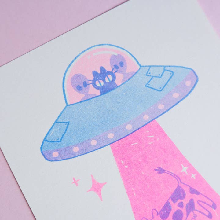 Radhia Rahman - Wholesale Art Print - UFO Kuni Riso Print1