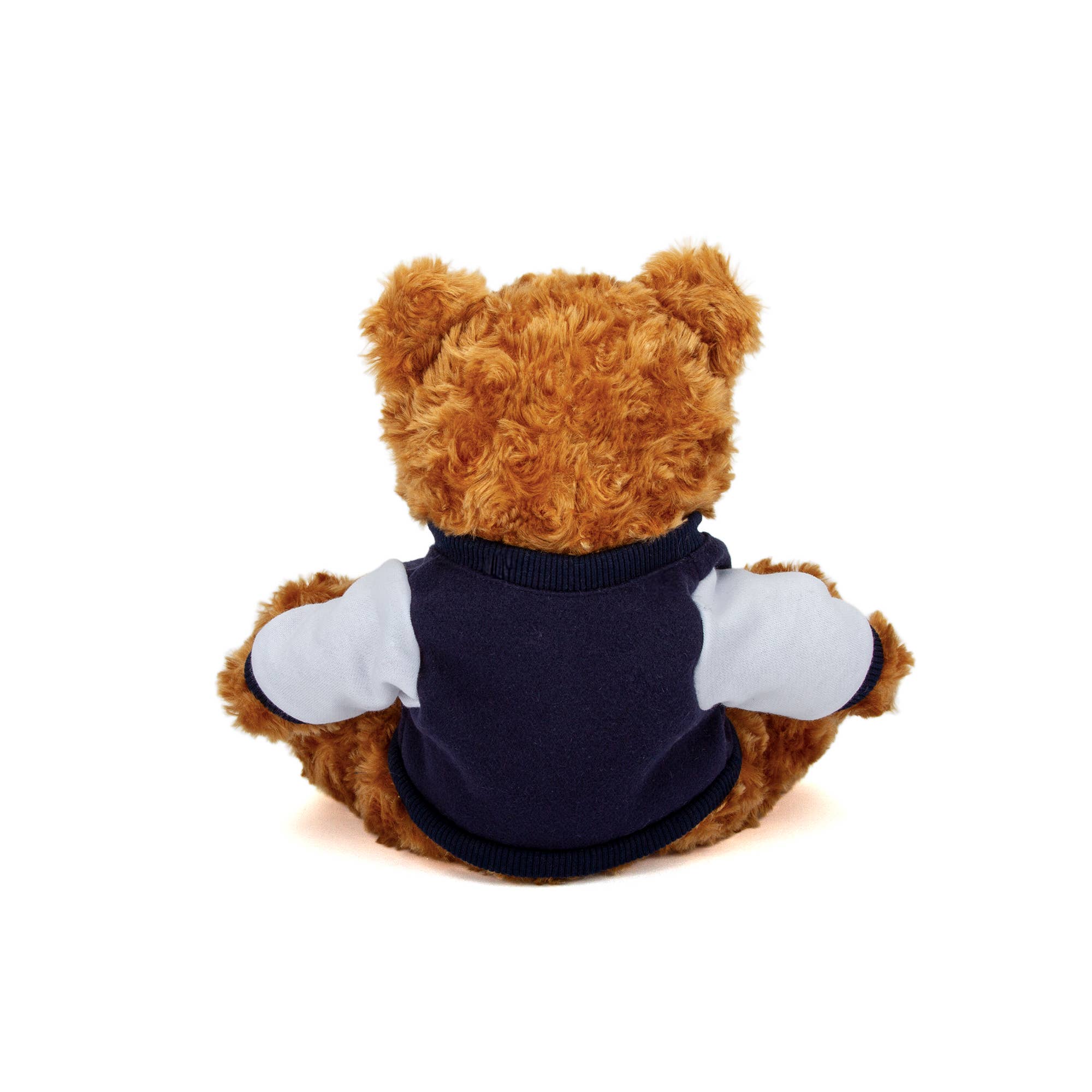 Plushland - Venta al por mayor Peluche - Niños y bebés - Oso de Peluche Mocha de 11" con Chaqueta Universitaria Personalizable5