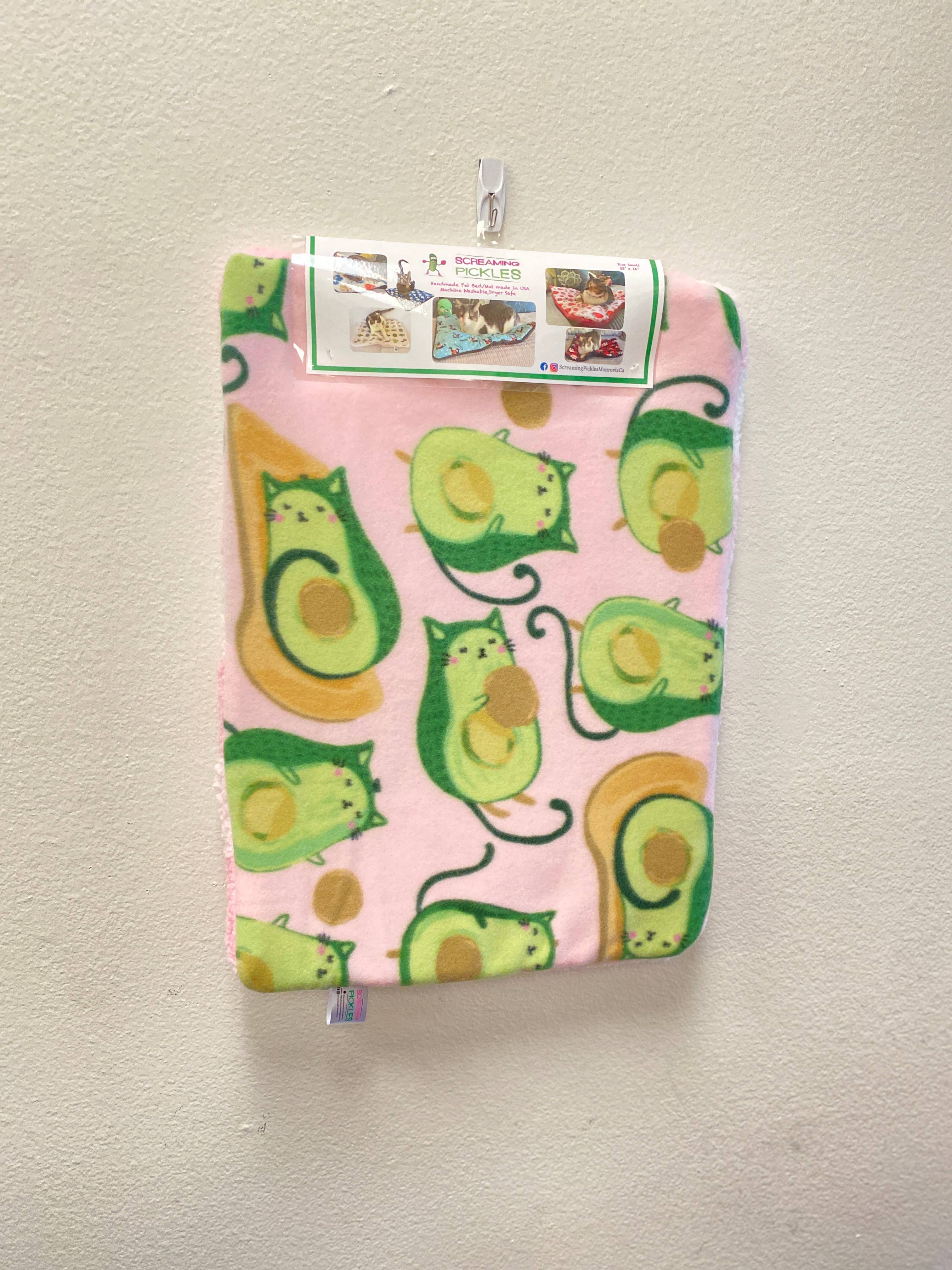 Screaming Pickles – cama - Gato e cão por atacado – Cama artesanal para bichos/tapete Abacado Cats Print8