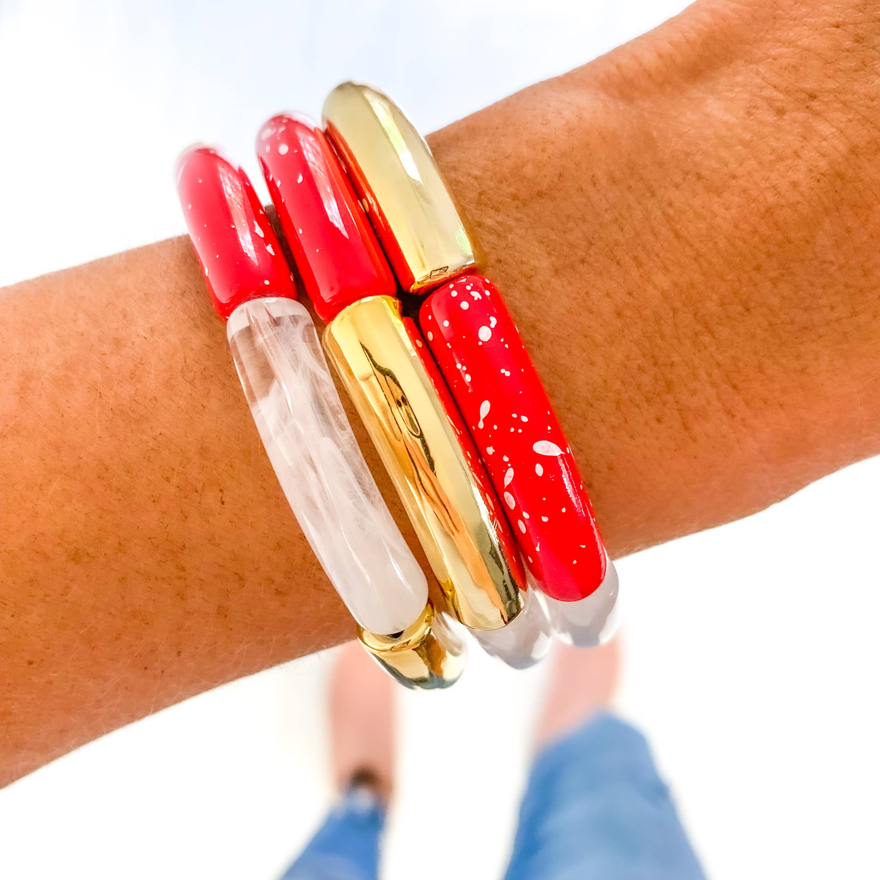 Savvy Bling - Venta al por mayor Juegos de joyas - Pulseras y collares rojos para el Día del Juego21