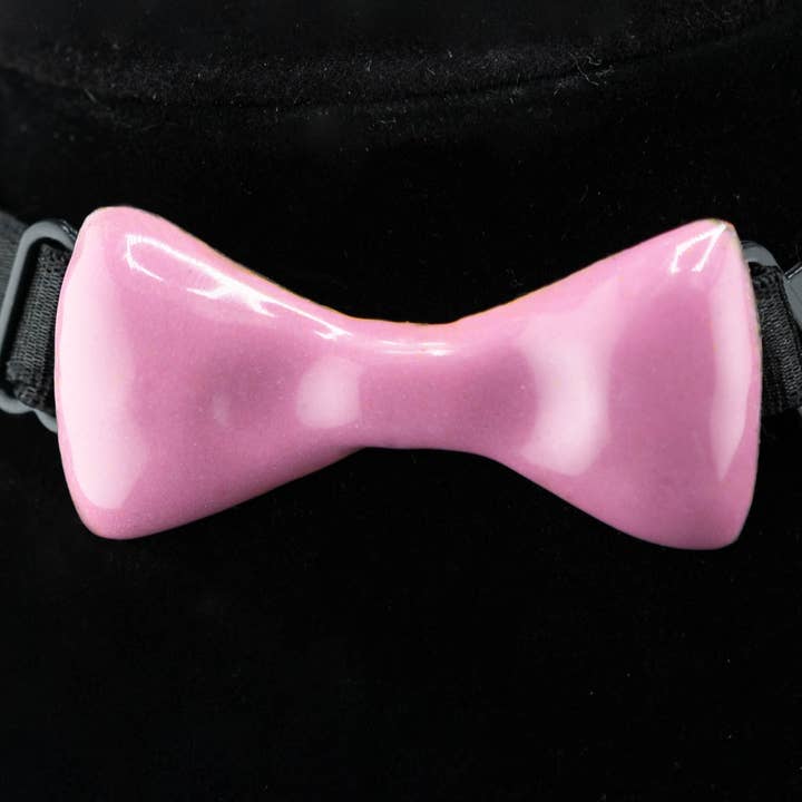 Pink Bow Choker for wholesale by Freddie Collier Studio