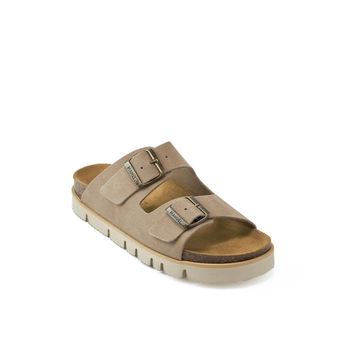 Mandél – wholesale Sandaler - Dam – Ciabatta två remmar ANA taupe - Art.MD0243
