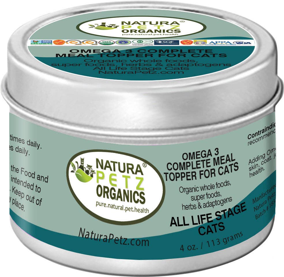 Natura Petz Organics - Wholesale Pet Supplement - Cat/Dog - Omega 3 & 6 Complete Meal Topper for Dogs & Cats*  - Nutritional Omega 3 Meal Topper for Dogs & Cats*1