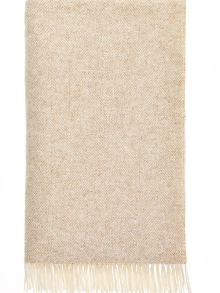 Herringbone Picnic/Throw Blankets - Pure British Wool for wholesale by Bronte Moon