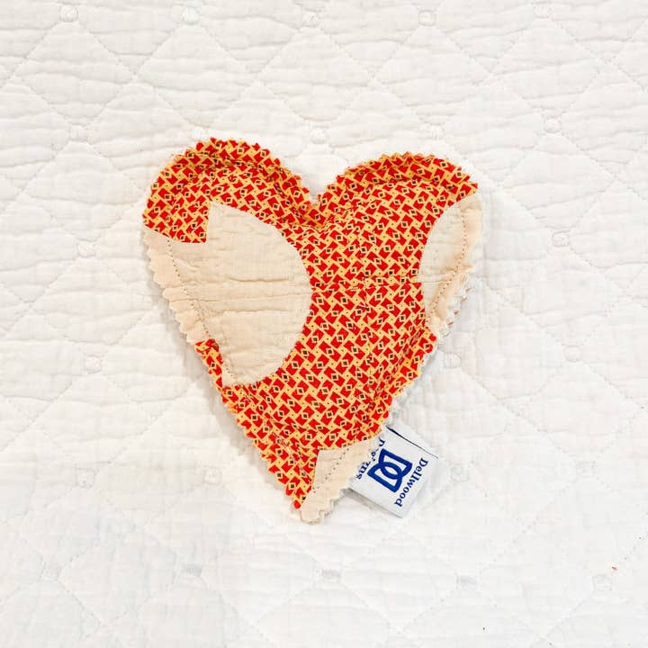Dellwood Designs - Wholesale Sachet - Heart Lavender Sachet–Handmade with Assorted Antique Quilts 6