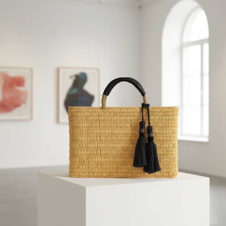 High crafty - Wholesale Beach Bag - Medina Tassel Basket – Handmade Rattan Tote Bag | Moroccan S2