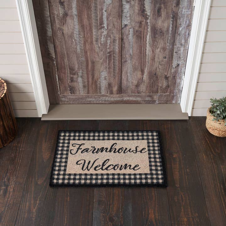 VHC Brands - Wholesale Door Mat - Finders Keepers Farmhouse Welcome Coir Rug Rect 20x30