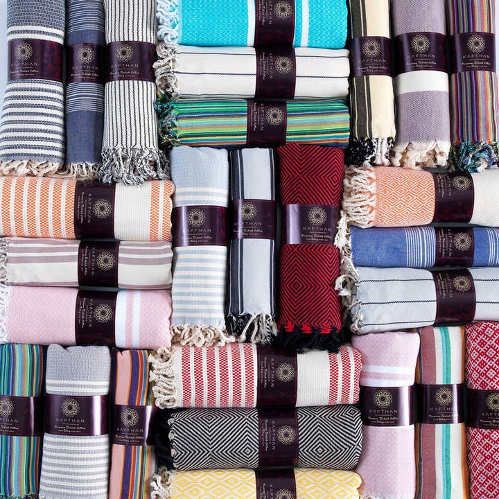 KAFTHAN - Wholesale Beach Towel - Assorted Cotton Beach Towels | Christmas Gift | Case of 5012