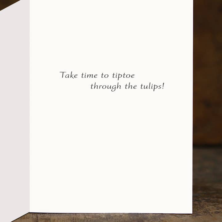 Sugarhill Card Co – Großhandel Geburtstagskarten – Künstlerische Geburtstagskarte mit Tulpen auf Premium-Papier