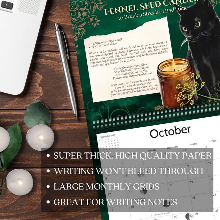 Calendar Magic Co. - Wholesale Calendar - CANDLE MAGIC 2026 Spell Calendar2