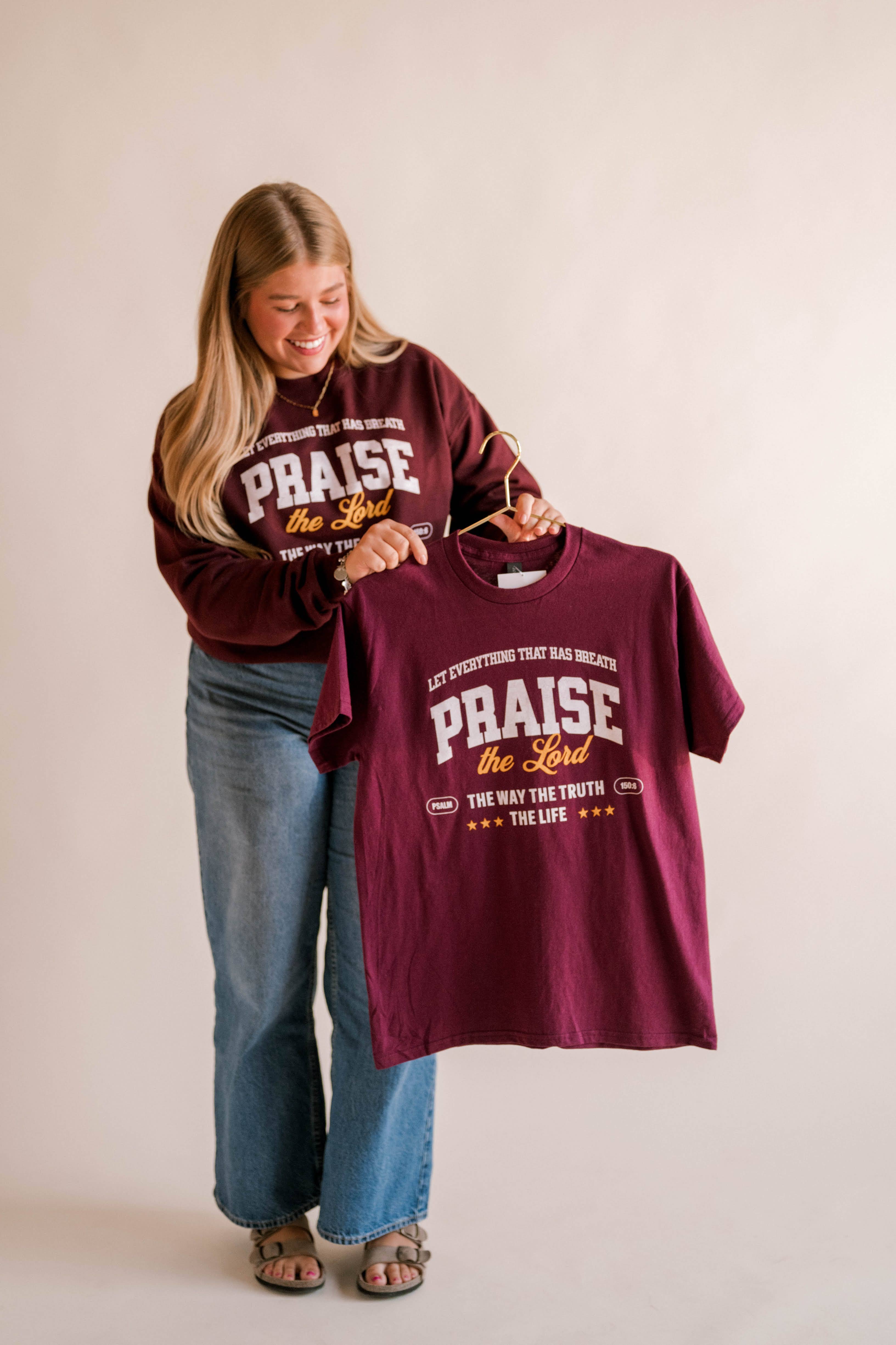 Dear Heart - Wholesale Graphic Sweatshirt - Women's - Praise The Lord Pullover | Christian Pullover2