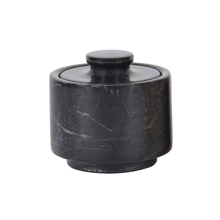 Adorn Marmor - Wholesale Zout-en pepersetje - Handgemaakte marmeren zoutkelder met deksel3