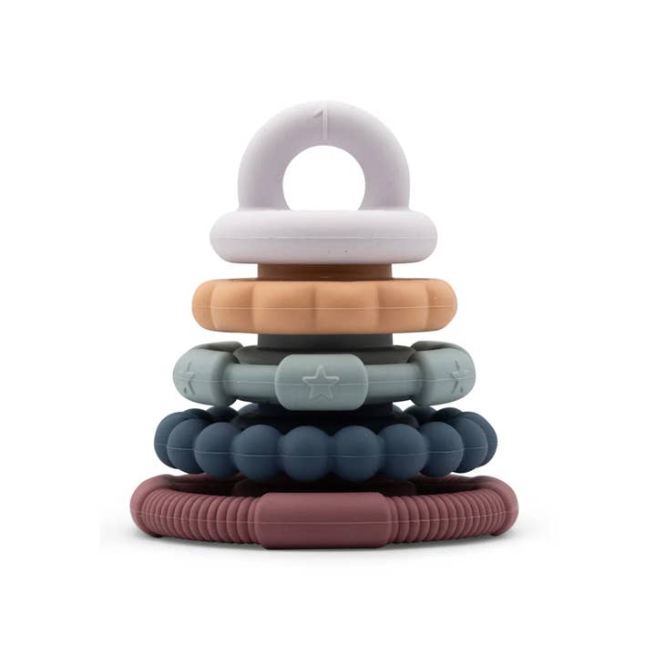 Jellystone Designs - Wholesale Teether (Not Clip-On) - Baby - Rainbow Stacker Teether and Toy