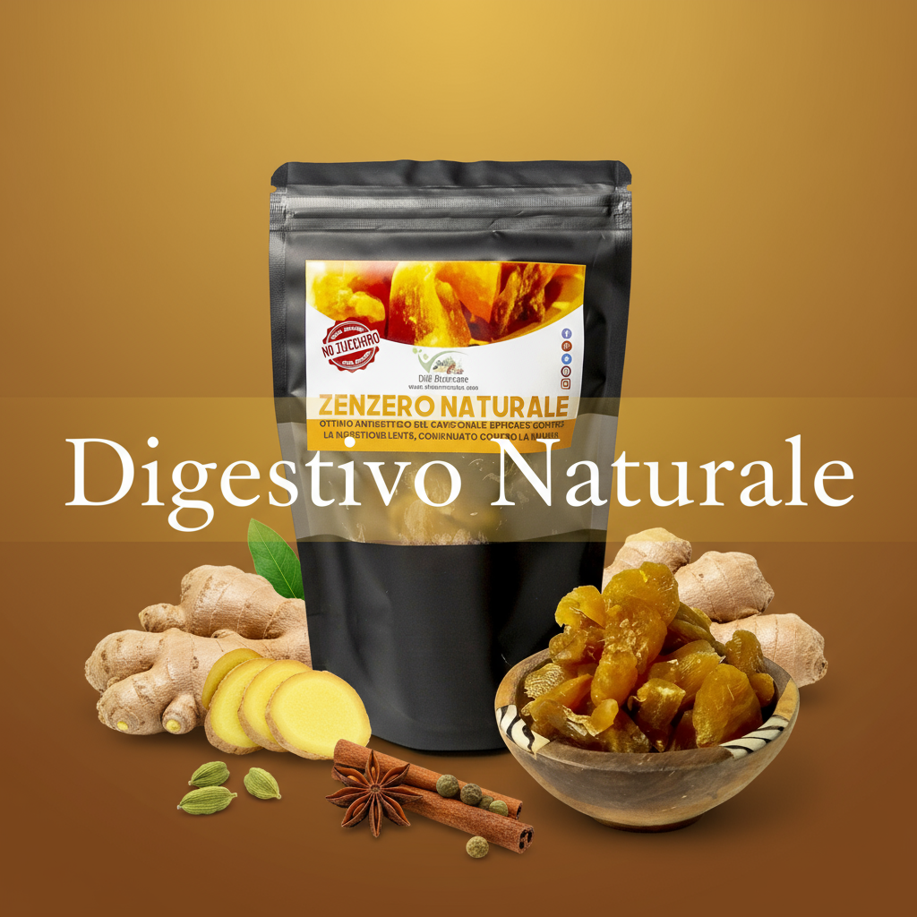 Cibobenessere - Wholesale Dried/Dehydrated Fruit - Natural Dehydrated Ginger Without Sugar - Healthy Snack1