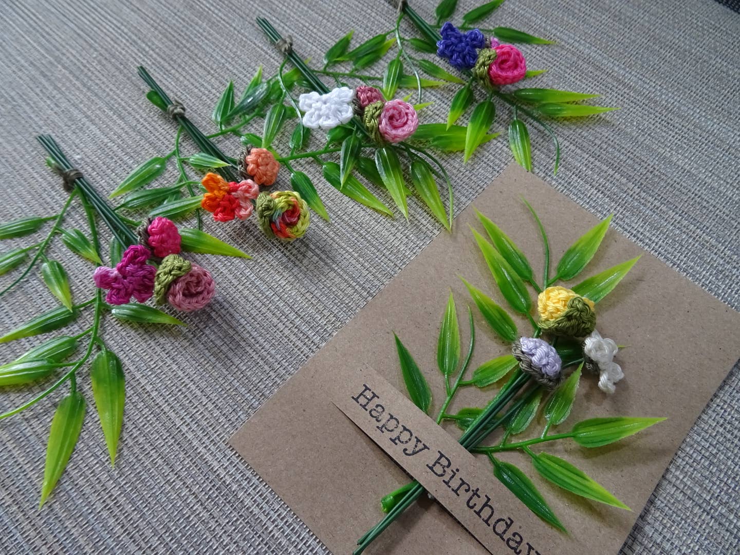 Knuffelsenzo - Wholesale Artificial Flowers - Bouquet card, Congratulations, Happy Birthday6