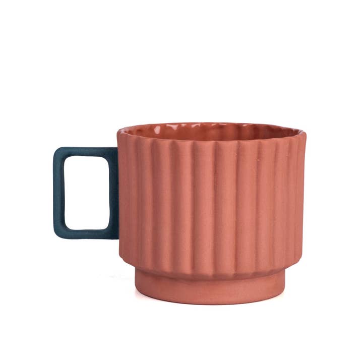 Tasse à café/thé nervurée moderne | Collection Lydia pour la vente par Zeep Naturals