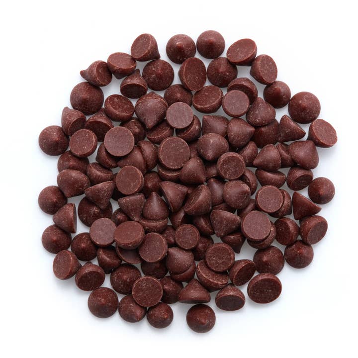 Organic 70% Dark Chocolate Chips, 4000ct, No Sugar (33 lbs) for wholesale by Tootsi Impex