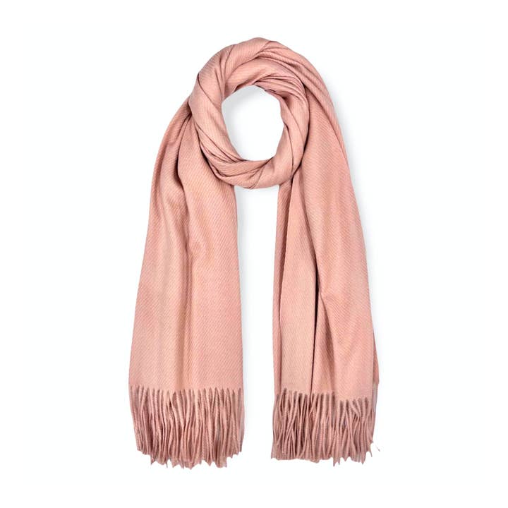 Lili Scarves - Wholesale Scarf – Women's - Plain Ribbed Cashmere Blend Winter Scarf7