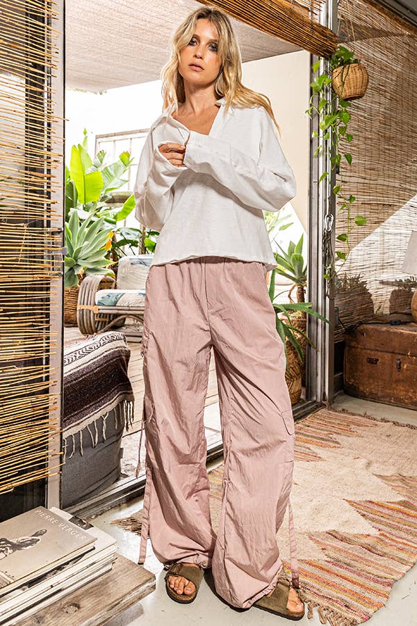 BUCKETLIST INC - Wholesale Pants - Women's - IP5295 Solid Jogger Cargo Pants26