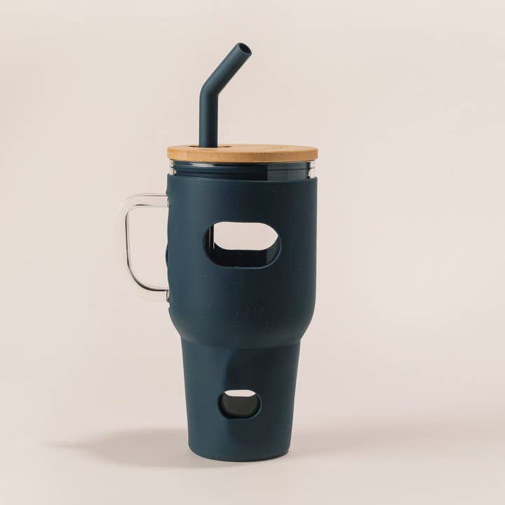 Eco Now - Wholesale Insulated Mug/Tumbler - Glass Cup with Silicon Sleeve Eco Tumbler5
