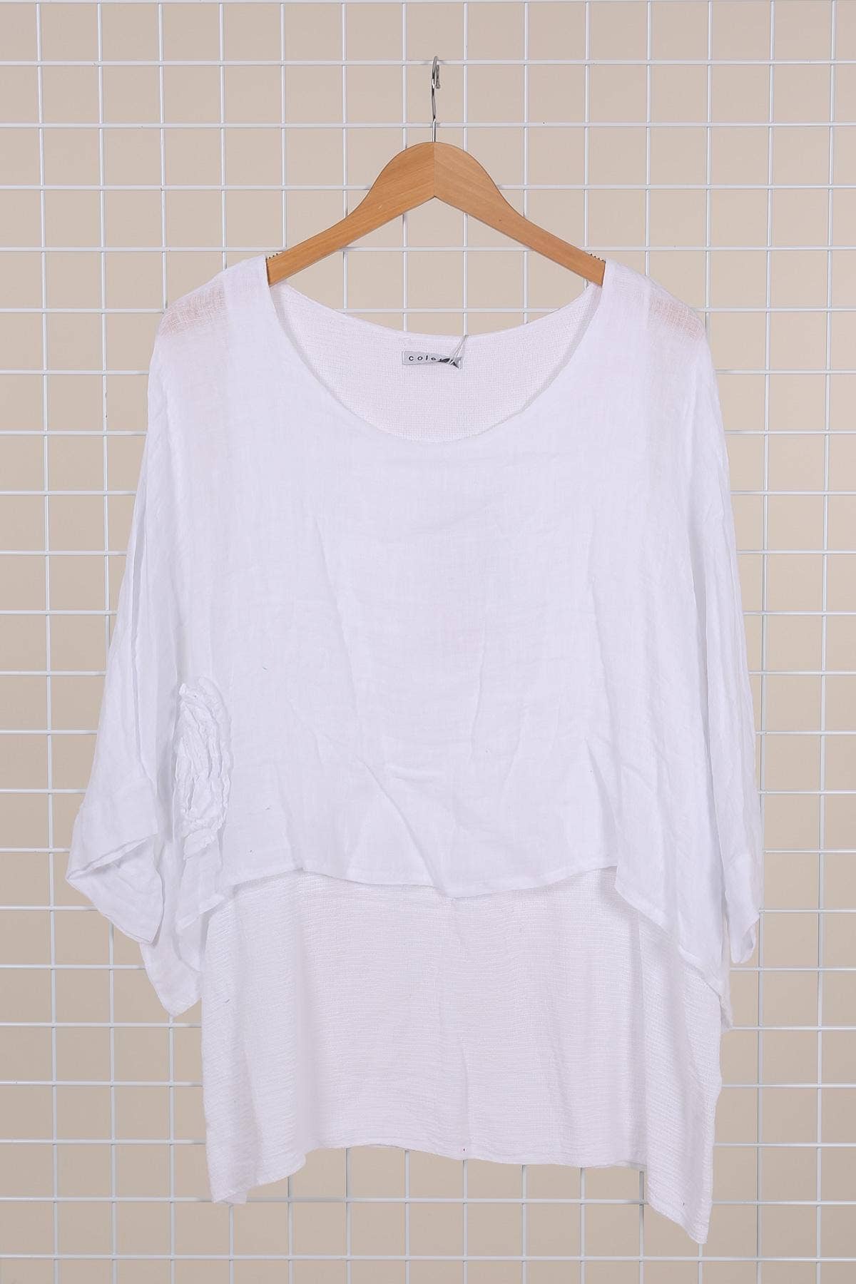 la maison des fibres naturelles - Wholesale Tunic - Women's - Linen tunic lined with cotton 87070 50% linen 50% cotton0