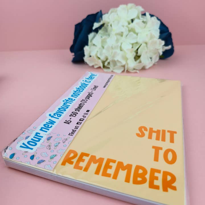 The Grumpy Tortoise - Wholesale Notebook - Spiral Notebooks |Shit To Remember Notebook | Lined Journal | Gift |1