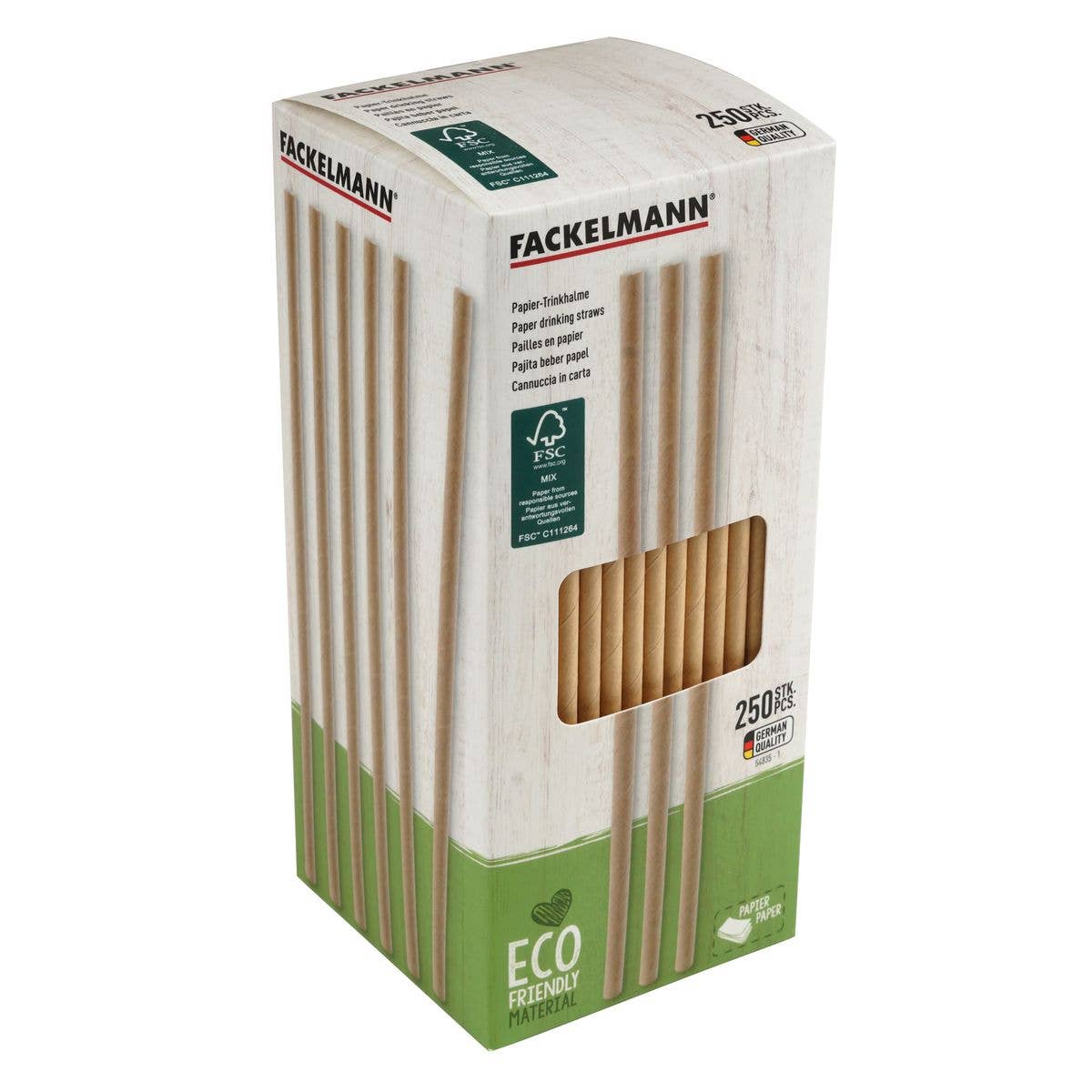 Zenker – Engroshandel Sugerør – Æske med 250 brune papirstrå 21 cm Fackelmann Eco Friendly5