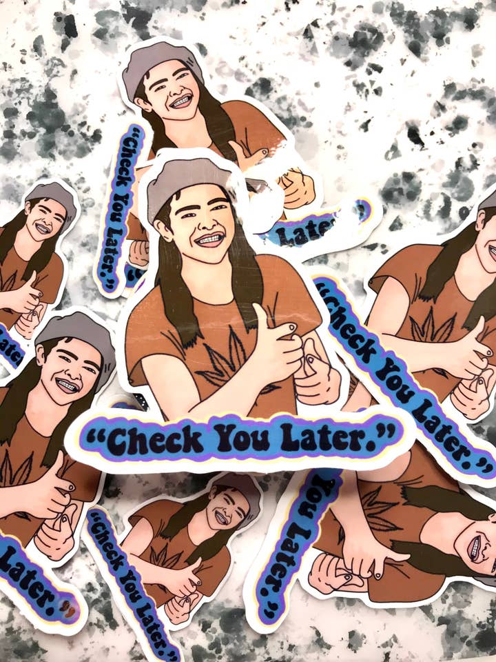 Dazed And Confused Slater Sticker for wholesale by Shimmer Me Stickers