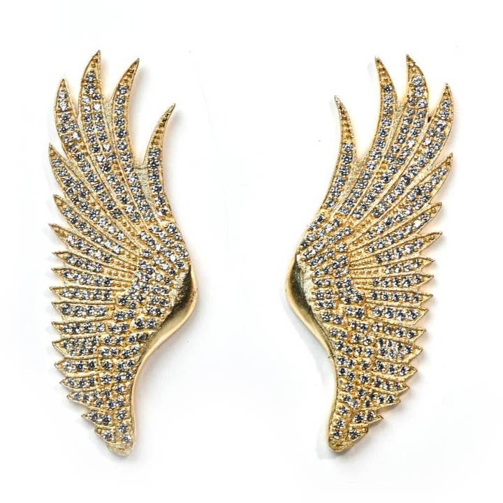 Venus (White CZ) Statement Earrings for wholesale by Gemajesty Jewellery