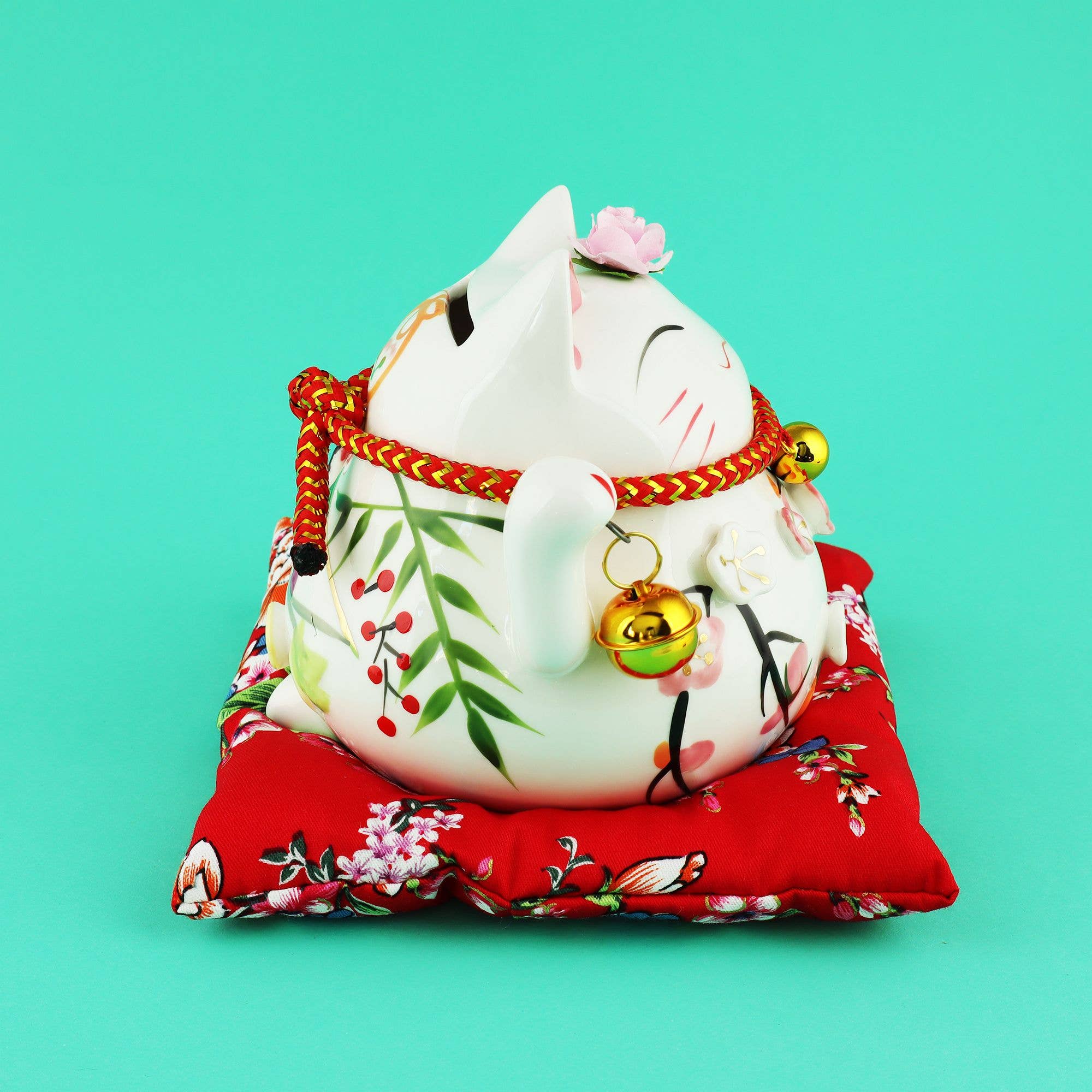 Tribal Trade GmbH - Wholesale Decorative Figurine - Ceramic Money Box Porcelain Maneki-Neko Lucky Cat 047