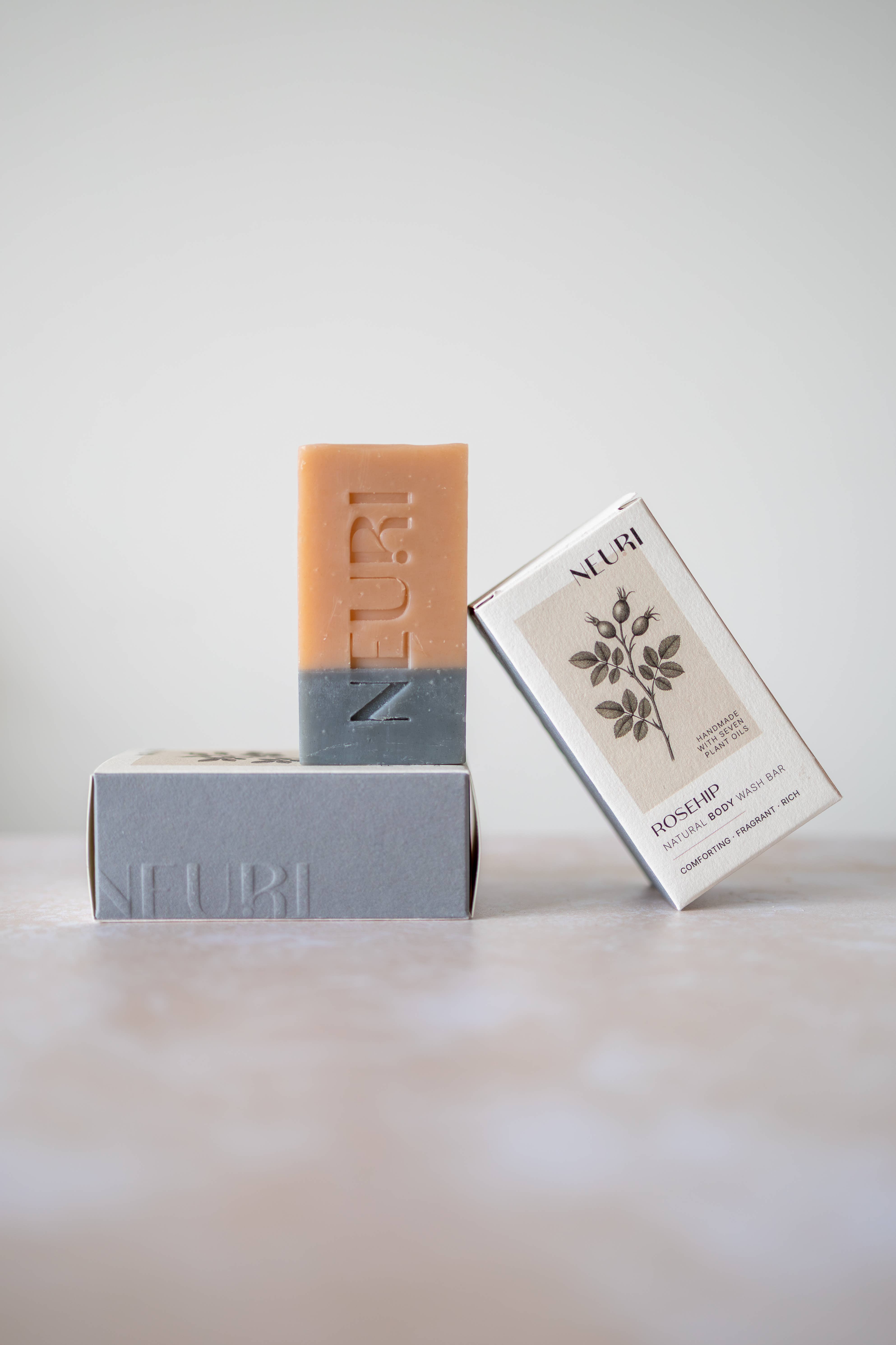 Neuri – wholesale Bar Soap – ROSEHIP Luxury BODY Wash Bar - Comforting/Restorative/Floral3