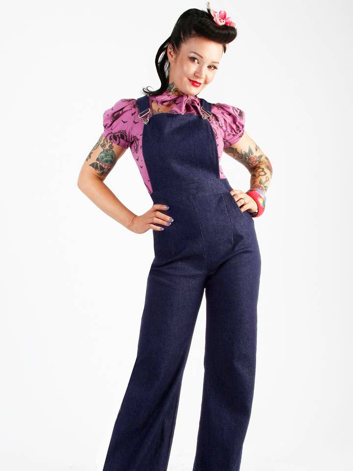 Denim 1940's Overalls for wholesale by BONSAI KITTEN
