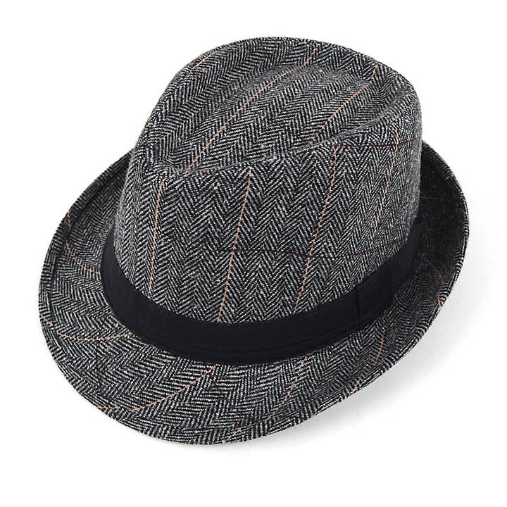 Selini New York - Wholesale Fedora - Unisex - Fall/Winter Gray Westend Trilby Fedora Hats