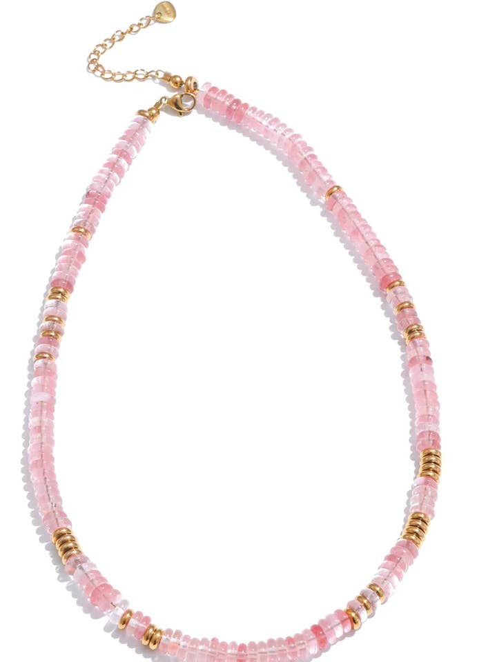 Rozenkwarts Alledaagse Ketting voor wholesale door Magick Collective