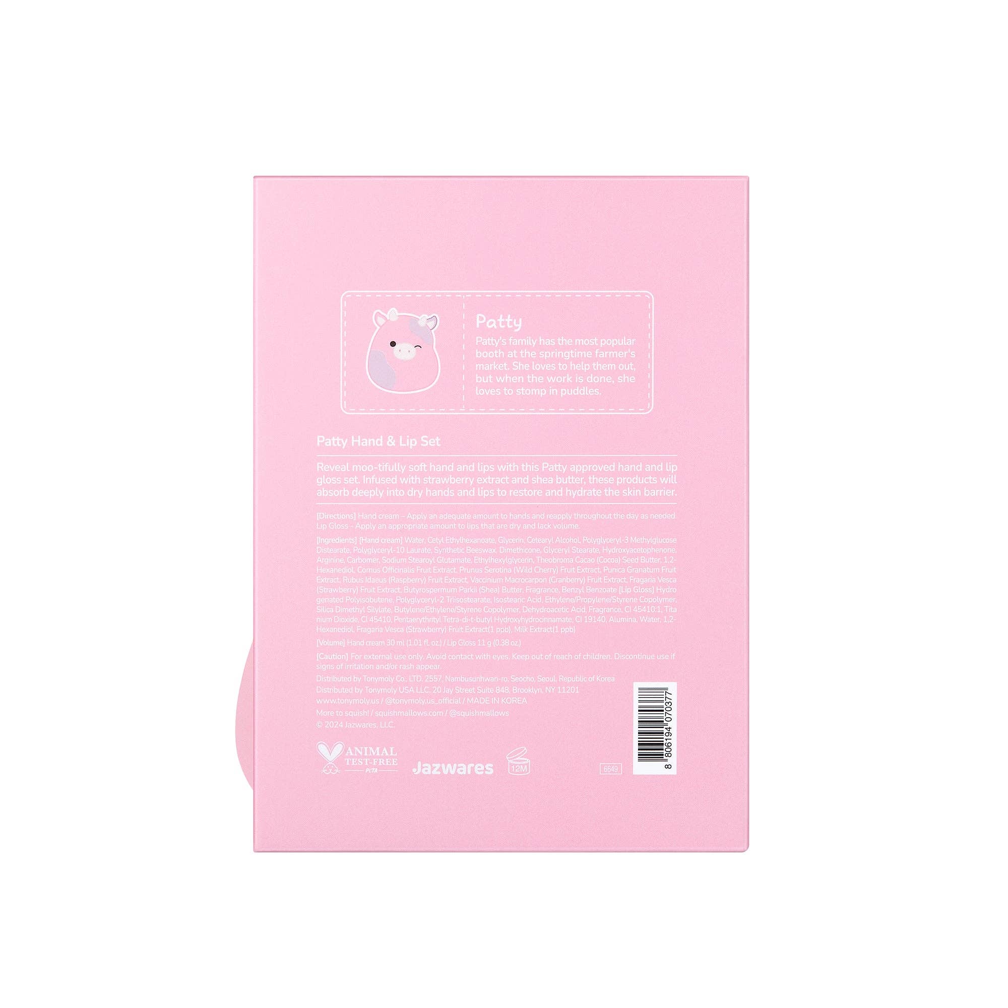 TONYMOLY - Wholesale Hand Cream/Lotion - Squishmallows x TONYMOLY Hand & Lip Set3