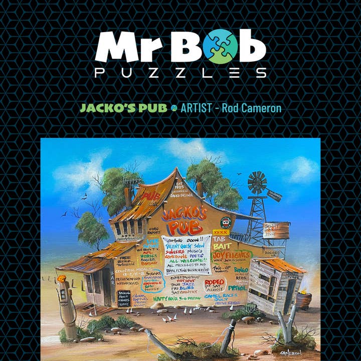 Mr Bob Puzzles - Wholesale Puzzle – Adult - Jackos Pub - Wooden Jigsaw Puzzle / 1001 / No