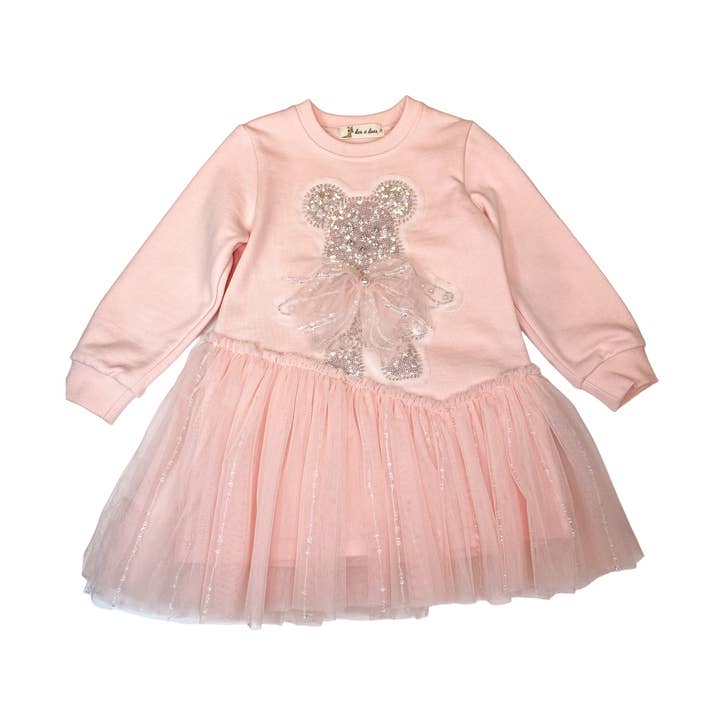 15372 Abito in felpa con orsacchiotti decorati per la vendita all'ingrosso da parte di Doe a Dear