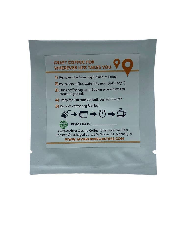 JavAroma Roasters - Wholesale Ground Coffee - WHEREVER Single Serve Coffee (Wanderlust)1